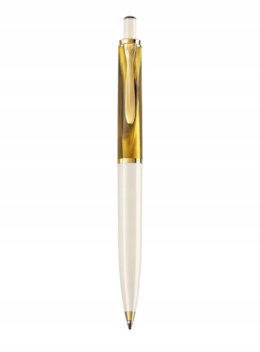 K200 Classic Gouden Marmer Pen - Zwart Schrijvende M från Pelikan i Goud Marmerlook – produktbild