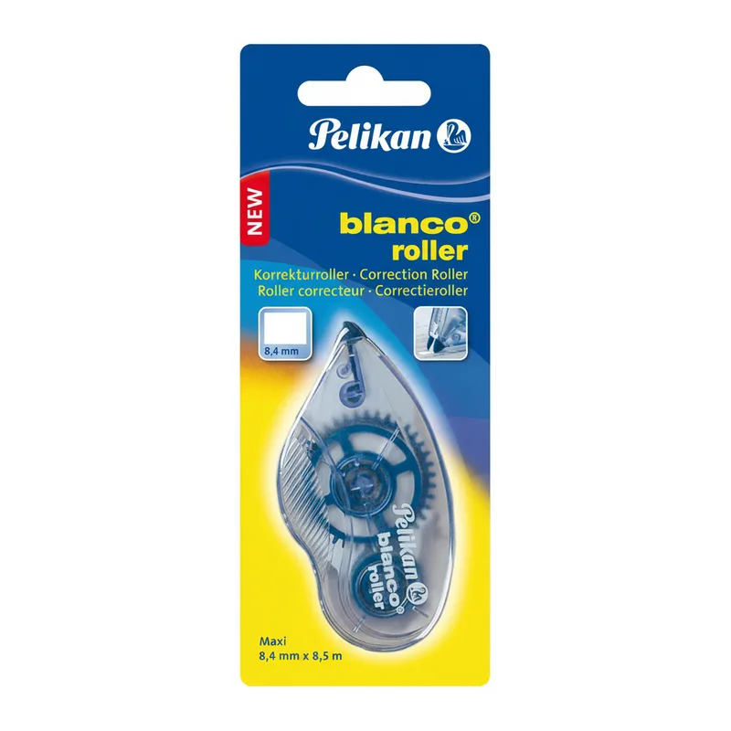 Korrekturroller 8,4 mm Weiß B918B Maxi 8,5 m Blisterkarte van Pelikan – productfoto