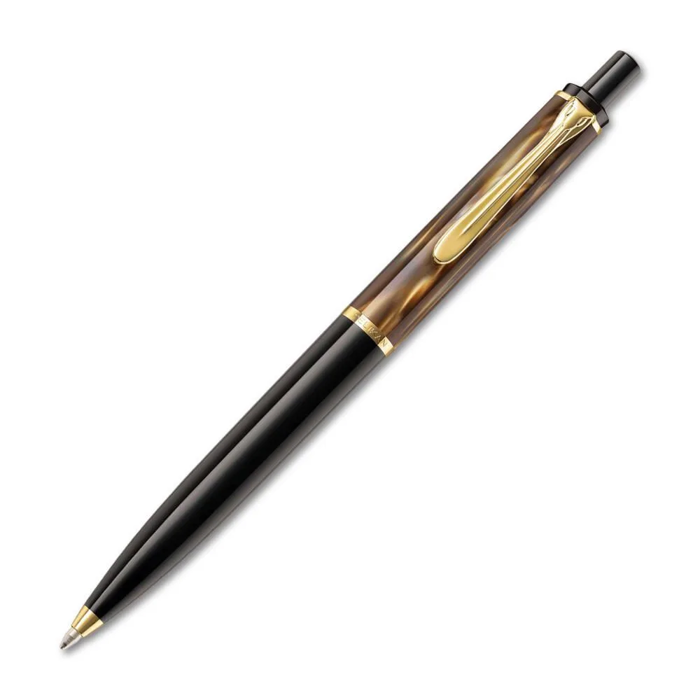 Kugelschreiber Classic K200 braun-marmoriert, Schreibfarbe: schwarz fra Pelikan – produktbillede