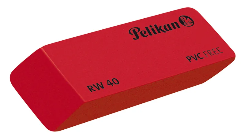 Kunststoff-Radierer RW 40, rot by Pelikan – product photo