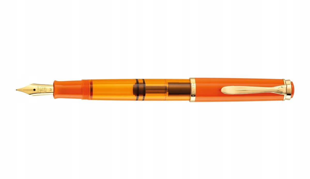 M200 Delight Vulpen - F-punt van Pelikan in Oranje – productfoto
