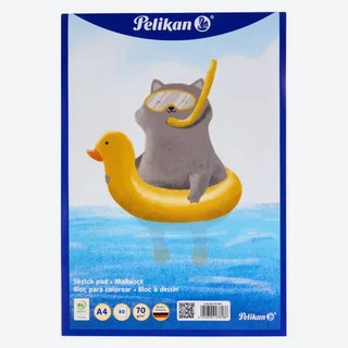 Malblock Pelikan Zeichenblock A4 80 Blatt von Pelikan in Blau – Produktfoto 4 von 4
