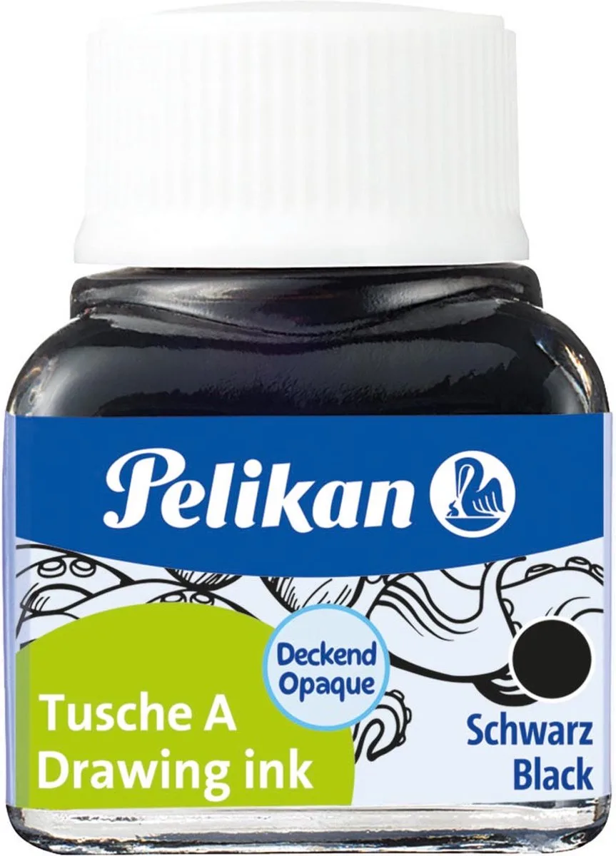 Oost-Indische inkt flesje van 10 ml 10 stuks de Pelikan en Noir – photo produit