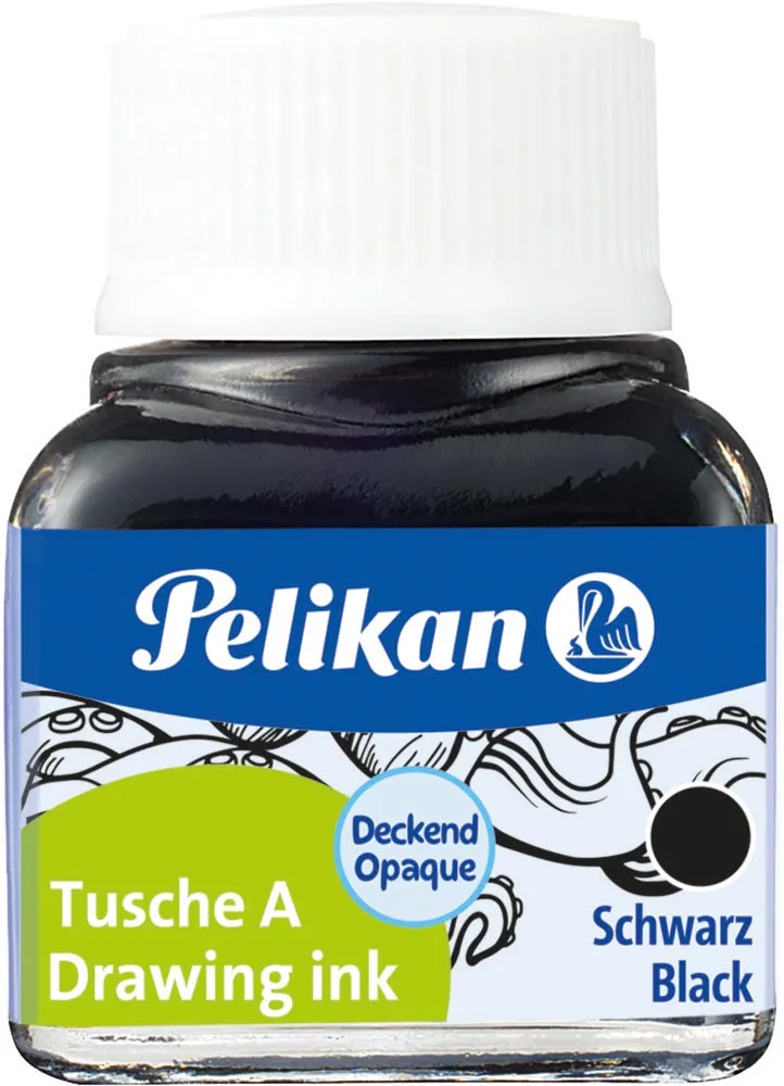 Oost-Indische inkt zwart, flesje van 10 ml by Pelikan – product photo