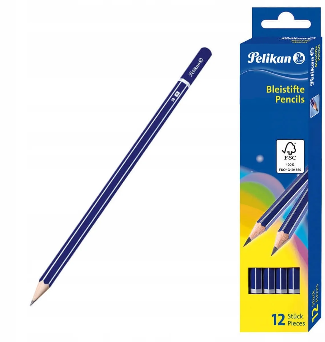 Pelikan 2B Potloden, 12 Stuks, FSC Hout de Pelikan en Niet gespecificeerd – photo produit