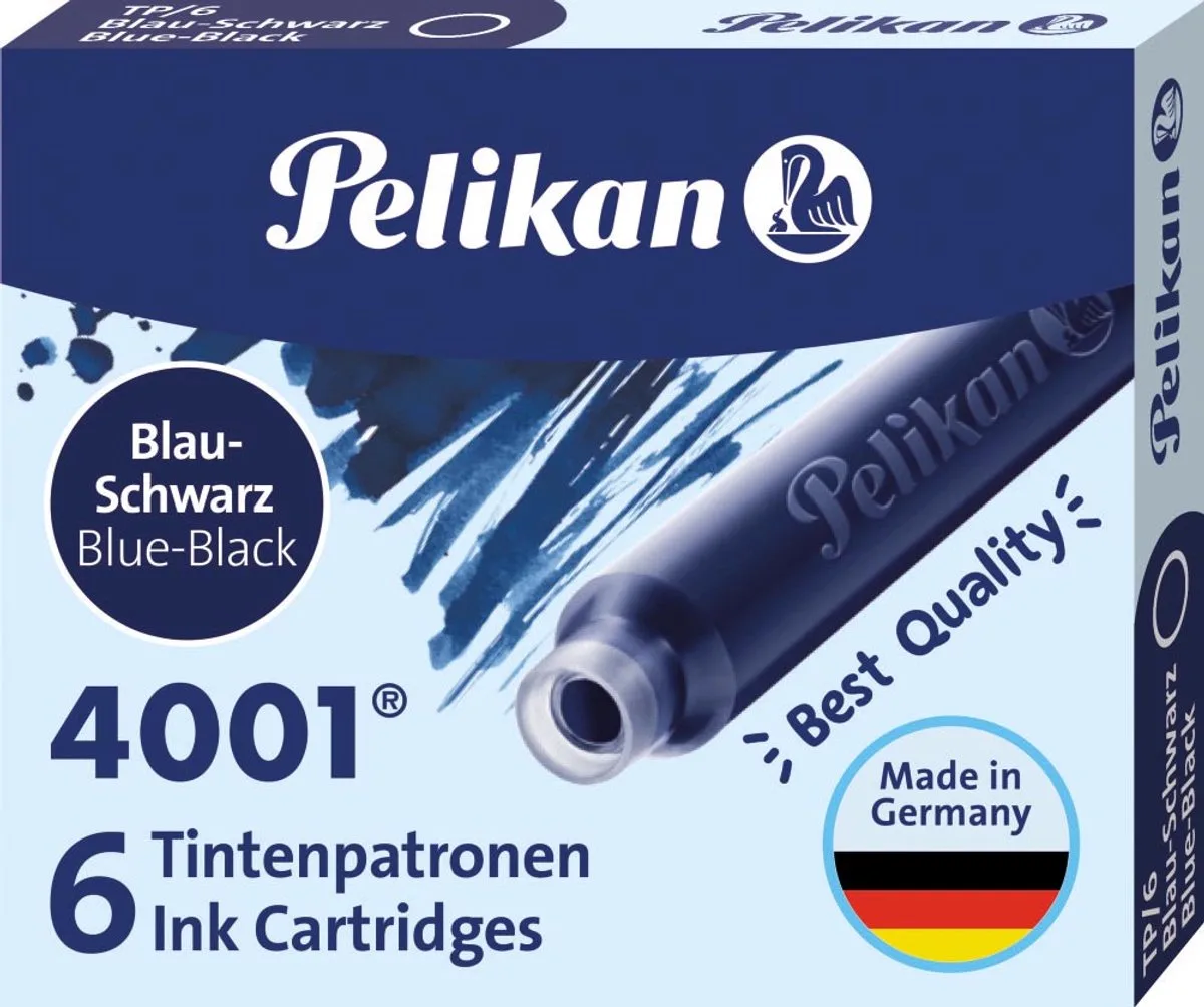 Pelikan 4001 - Korte Inktpatronen von Pelikan in Schwarz – Produktfoto