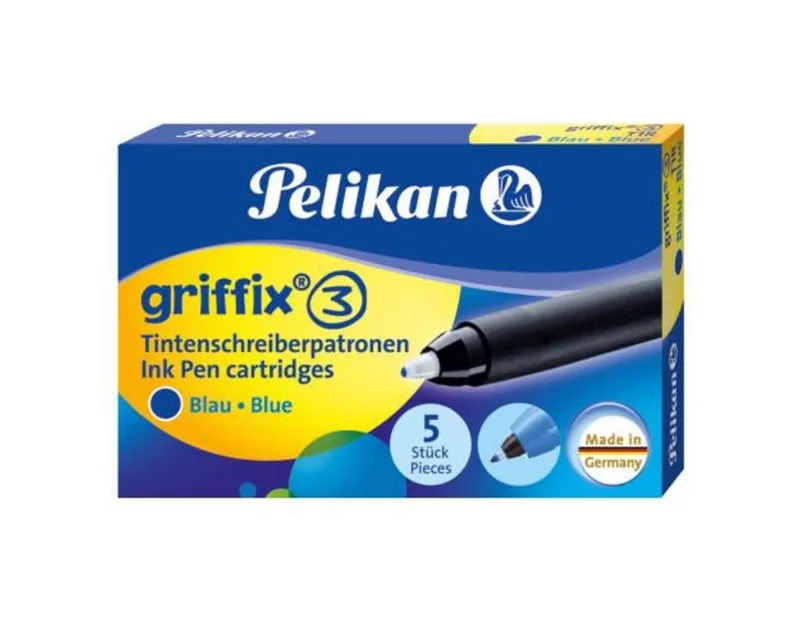 Pelikan griffix® Tintenpatronen für Tintenschreiber, Blau, 5 Stück Tintenpatrone by Pelikan – product photo