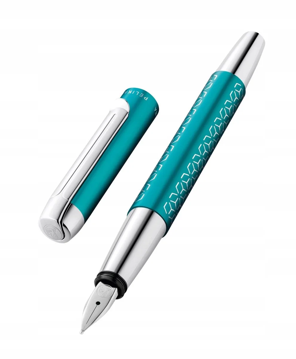 Pura Vulpen Turquoise F - Luxe Geschenkverpakking de Pelikan – photo produit