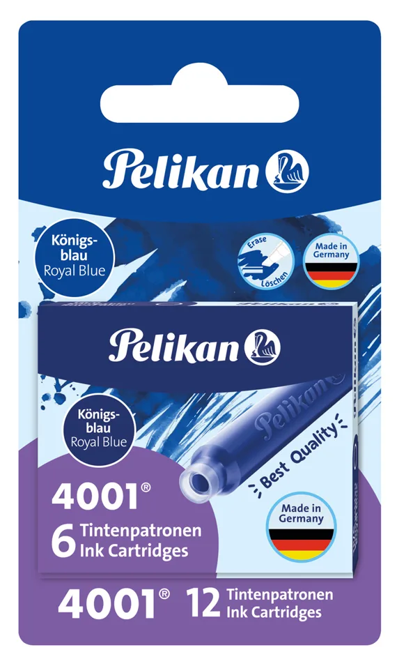 Standard-Tintenpatronen 4001 TP/6, königsblau by Pelikan – product photo