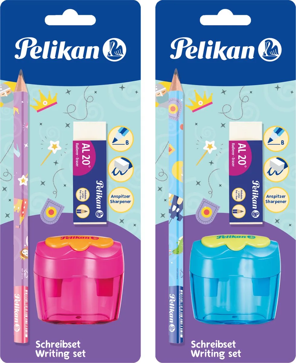 starterset Jumbo - Assorti - Grafietpotlood/gum/slijper van Pelikan in Meerkleurig – productfoto