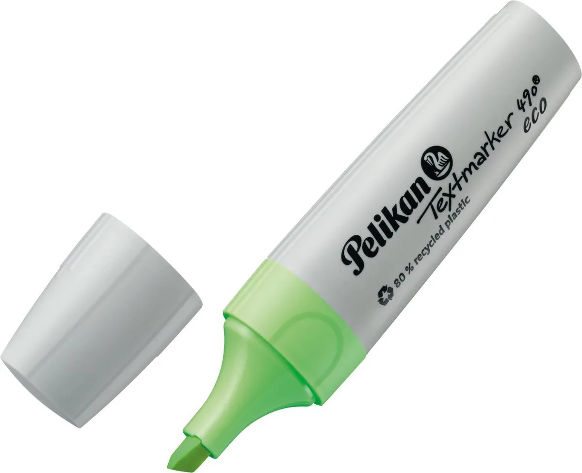 Textmarker 490 - Eco markeerstift - 10 stuks de Pelikan en Vert – photo produit
