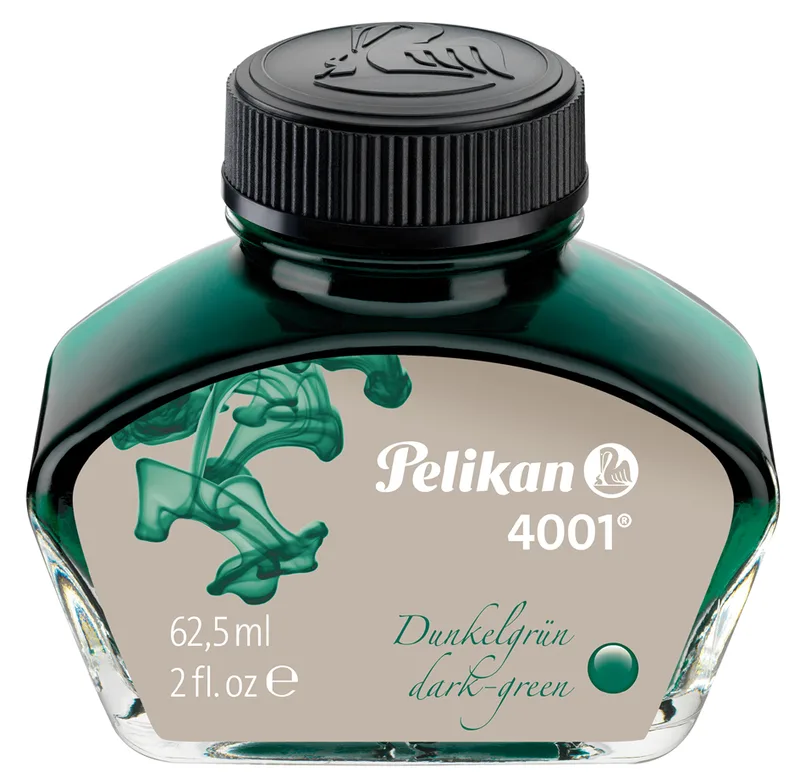 Tinte 4001 im Glas, schwarz, Inhalt: 62,5 ml von Pelikan – Produktfoto