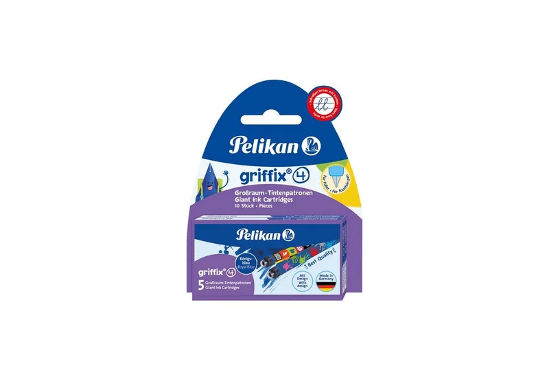 Tintenpatronen Griffix® 2 x 5 Großraum-Patronen Königsblau Tintenpatrone de Pelikan – photo produit