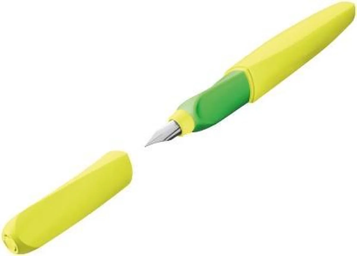 vulpen Twist - Neon - Incl. 2 extra patronen van Pelikan in Geel – productfoto