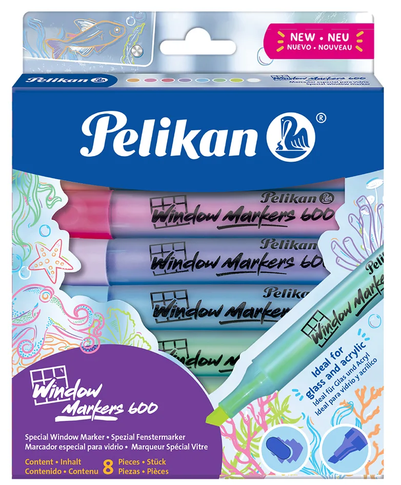 Window Markers 600, 8er Kartonetui by Pelikan – product photo