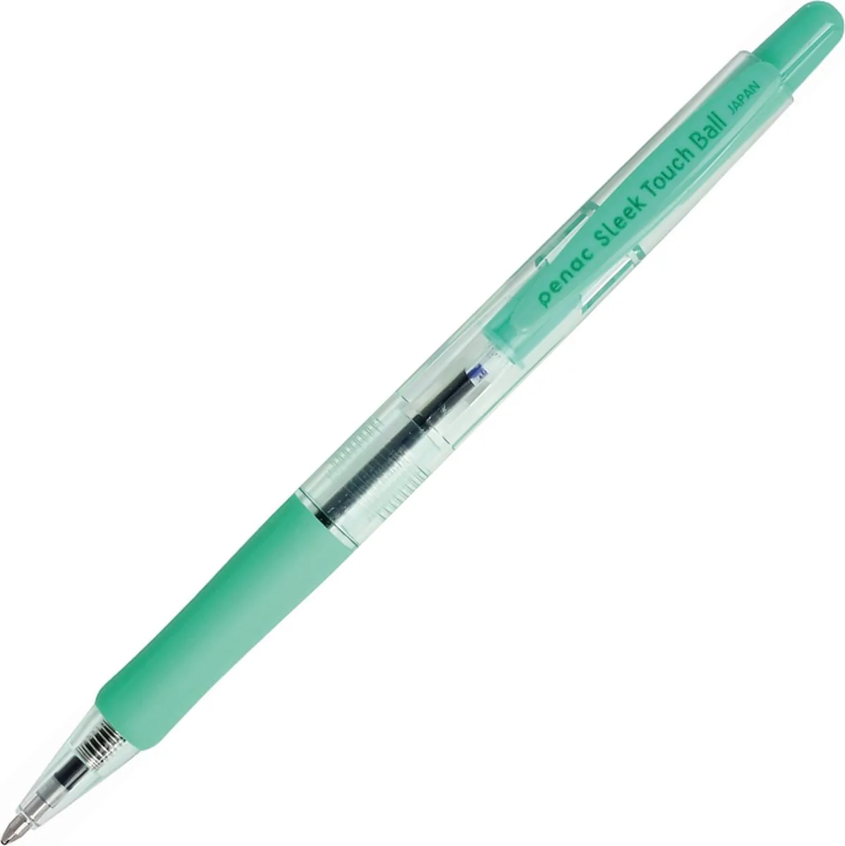 Balpen - Sleek Touch - 1.0mm - Blauw inkt de Penac en Mint groen – photo produit