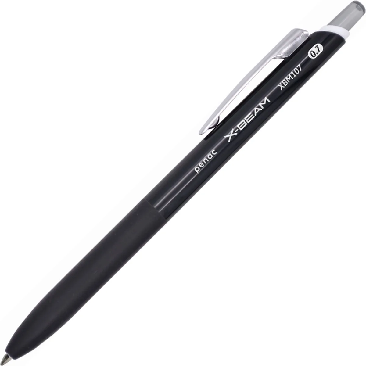 Balpen X-Beam M - 0.7mm - Metalen clip - Zwarte inkt van Penac in Zwart – productfoto
