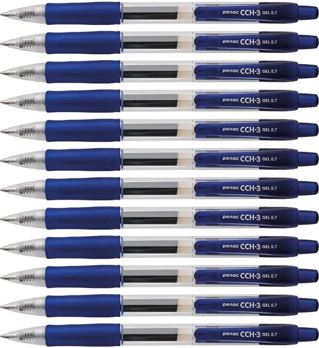 Gelpen - CCH3 - 12 pack - Blauw - 0.7 mm - Blauw inkt