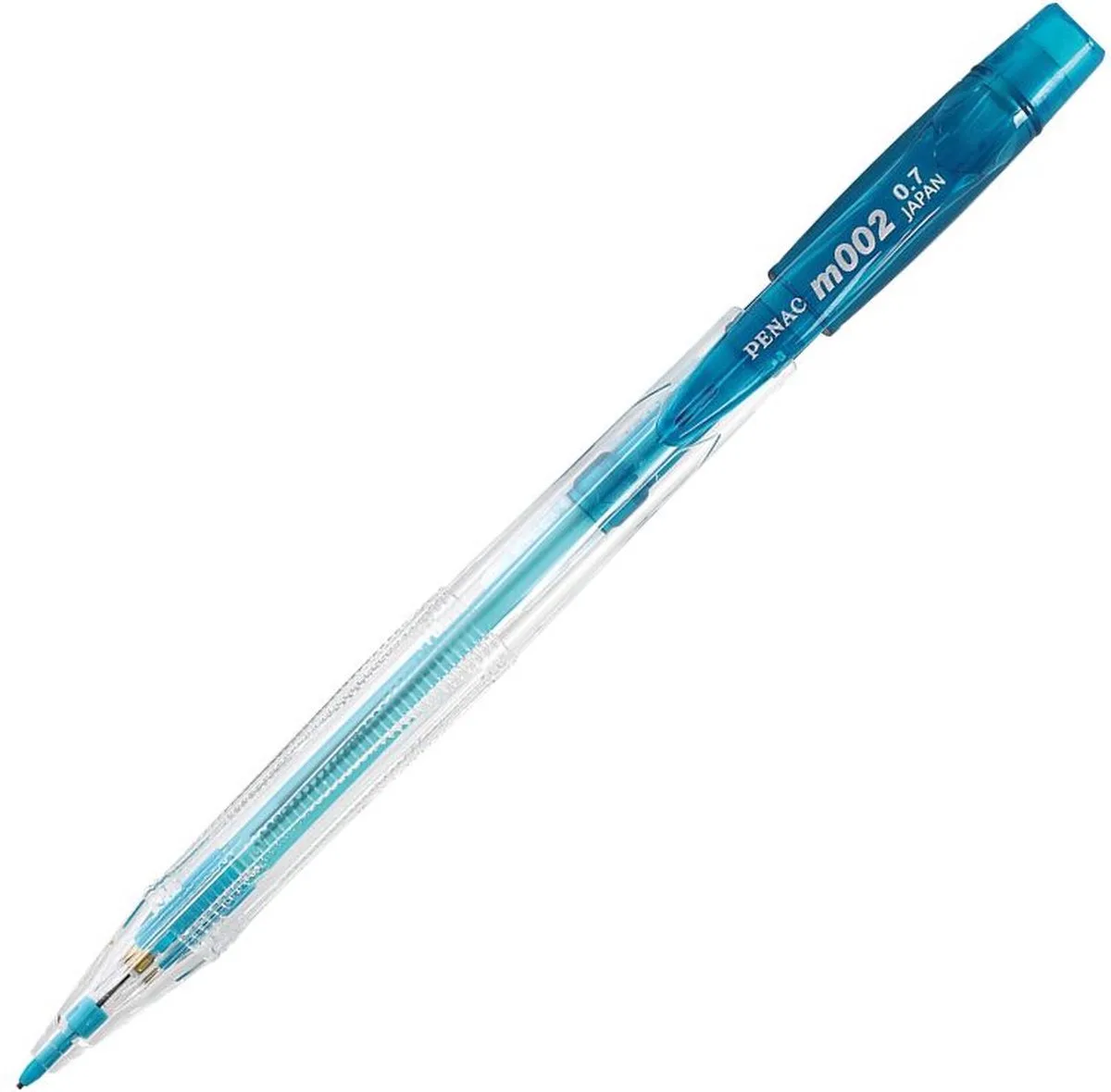 M002 - Mechanical Pencil - transparant - 0.7 mm - Vulpotlood by Penac in Blue – product photo