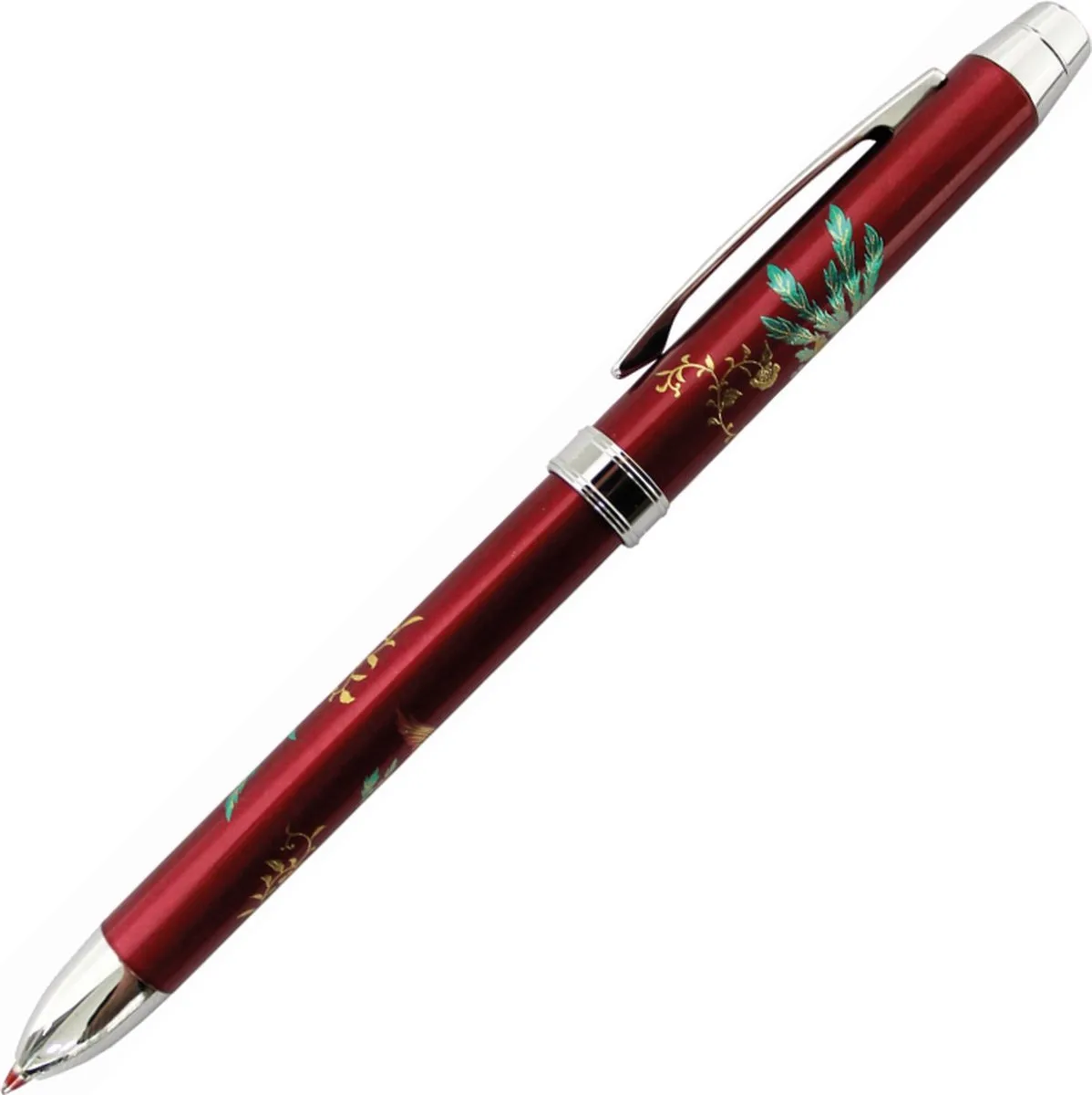Makie Hoo-Oo - Rood - Multifunctie balpen - 0.7mm blauw en rode inkt - 0.5mm vulpotlood van Penac in Rood Hoo-oo – productfoto