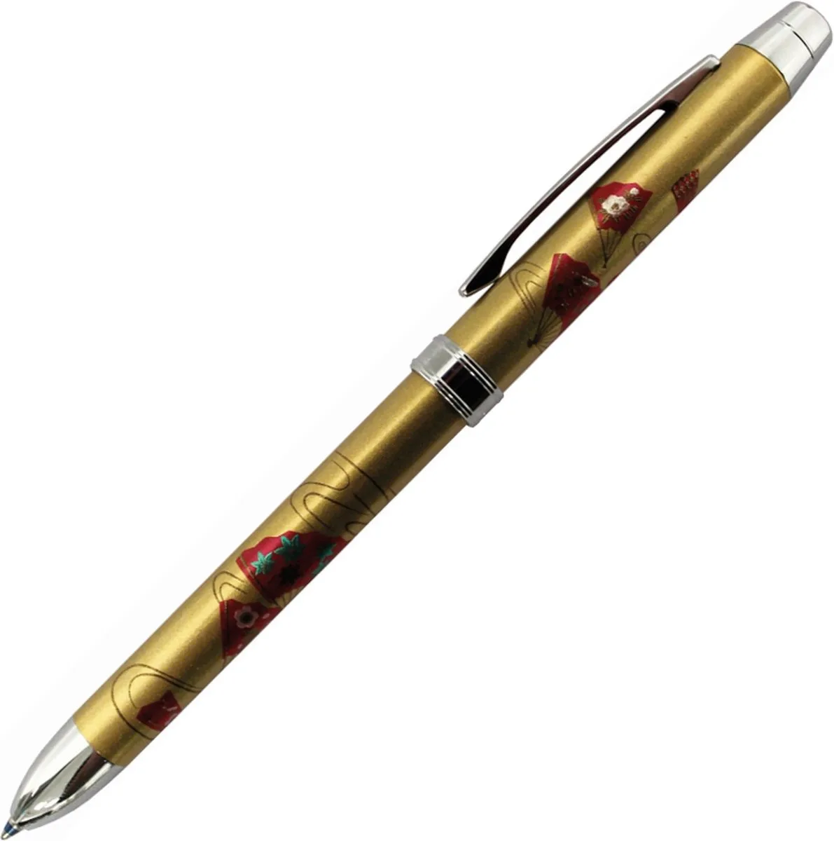 Makie Sensu - Multifunctie balpen - 0.7mm blauw en rode inkt - 0.5mm Vulpotlood från Penac i Guld – produktbild