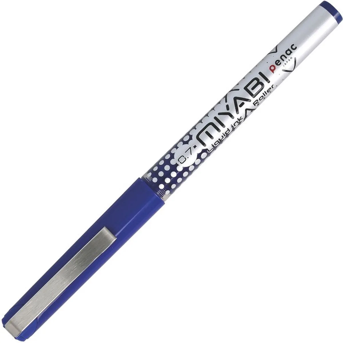 Miyabi - Rollerbalpen - 0.7mm - Metalen clip de Penac en Bleu – photo produit