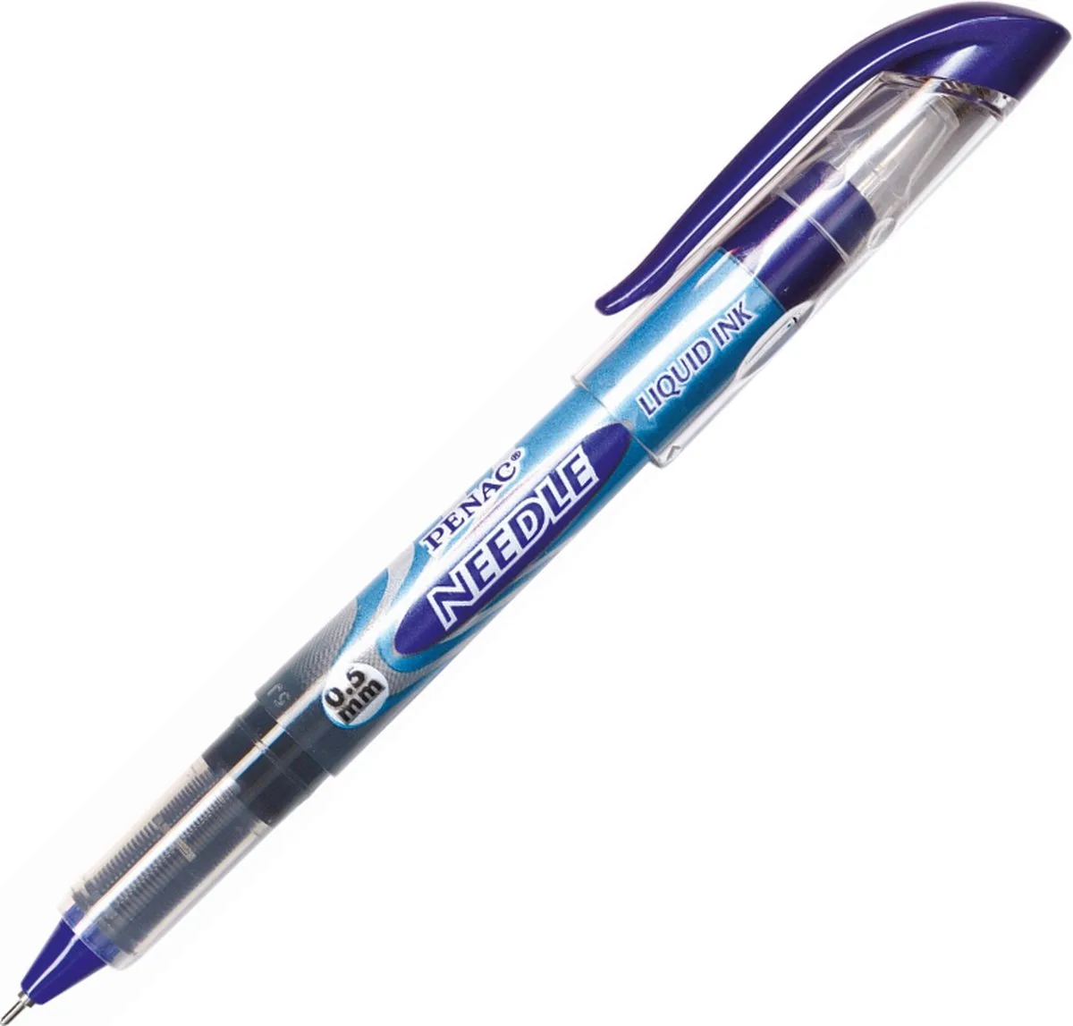Needle Fineliner- - 0.5 mm - Vloeibare Ink - Rollerbalpen de Penac en Bleu – photo produit
