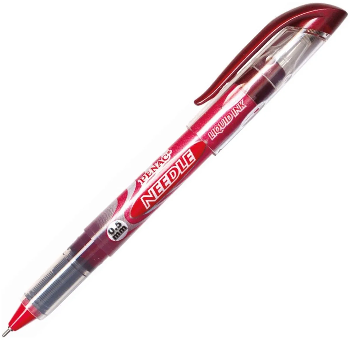 Needle Fineliner - Rollerbalpen - 0,5 mm - Set van 12 stuks de Penac en Rouge – photo produit