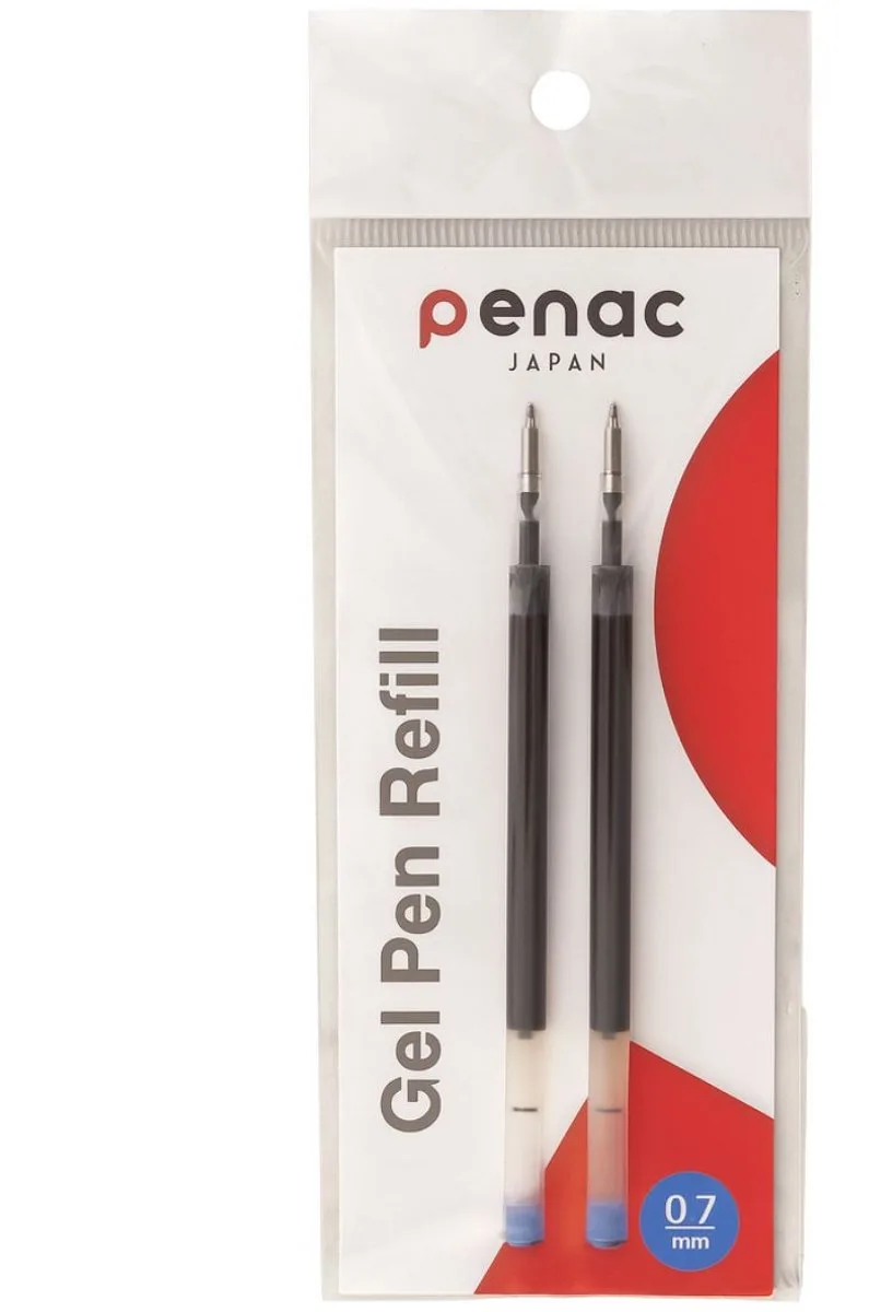 Pen Navullingen – Geschikt voor Penac Gelpennen - 2 Stuks - 0.7 mm - Zwarte Inkt von Penac in Schwarz – Produktfoto