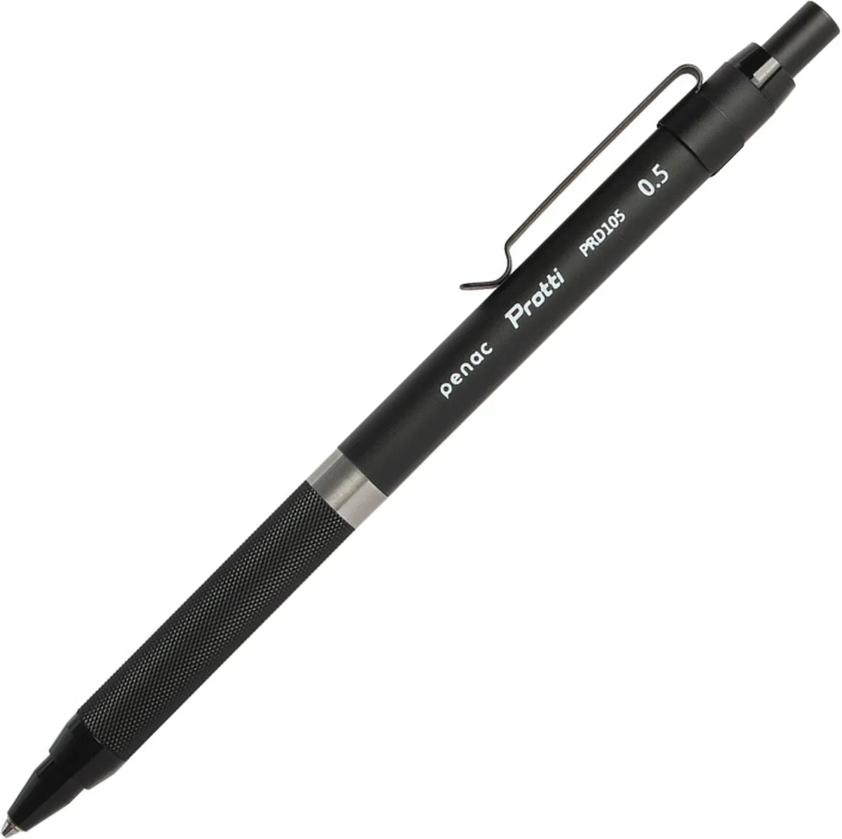 Protti PRD105 - Mechanical Pencil - 0.5mm - metalen vulpotlood van Penac in Zwart – productfoto