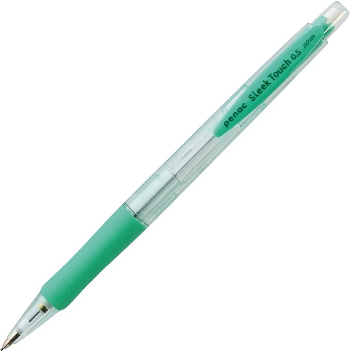 Sleek touch - Mechanical Pencil - Transparant Groen - Vulpotlood - 0.5 mm från Penac i Pastel groen – produktbild