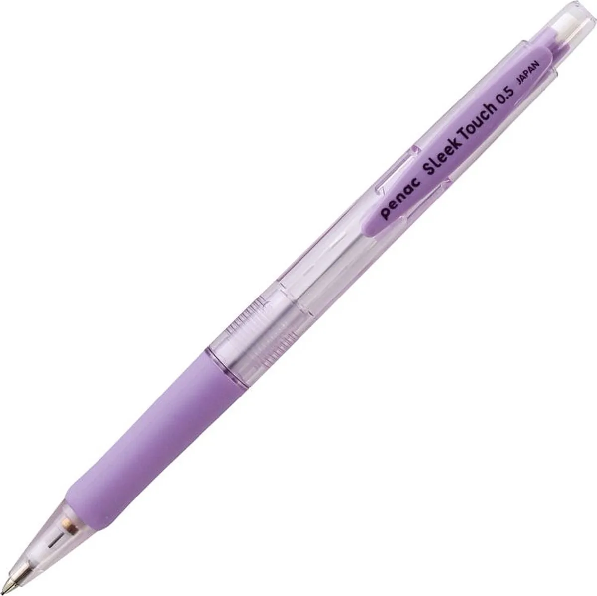 Sleek touch - Mechanical Pencil - Transparant Paars - Vulpotlood - 0.5 mm de Penac en Pastel paars – photo produit