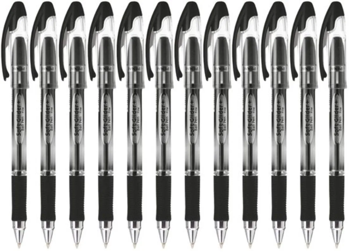 Soft Glider - Balpen - 0.7 mm - 12 stuks van Penac in Zwart – productfoto
