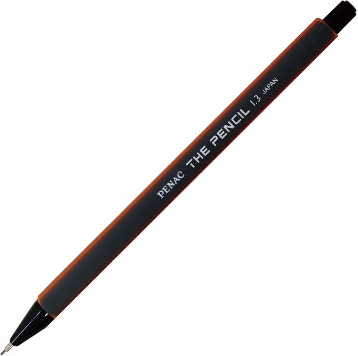 The Pencil Vulpotlood - 1.3mm - TimmermansPotlood från Penac i Grijs met Oranje – produktbild