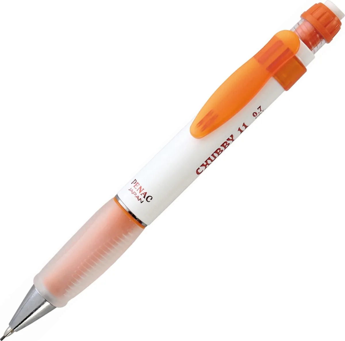 Vulpotlood - Chubby 11 - 0.7 mm potlood - Ergonomische grip fra Penac i Orange – produktbillede