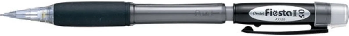 AX125 Automatisch potlood 0,5 mm met gom fra Pentel i Sort – produktbillede