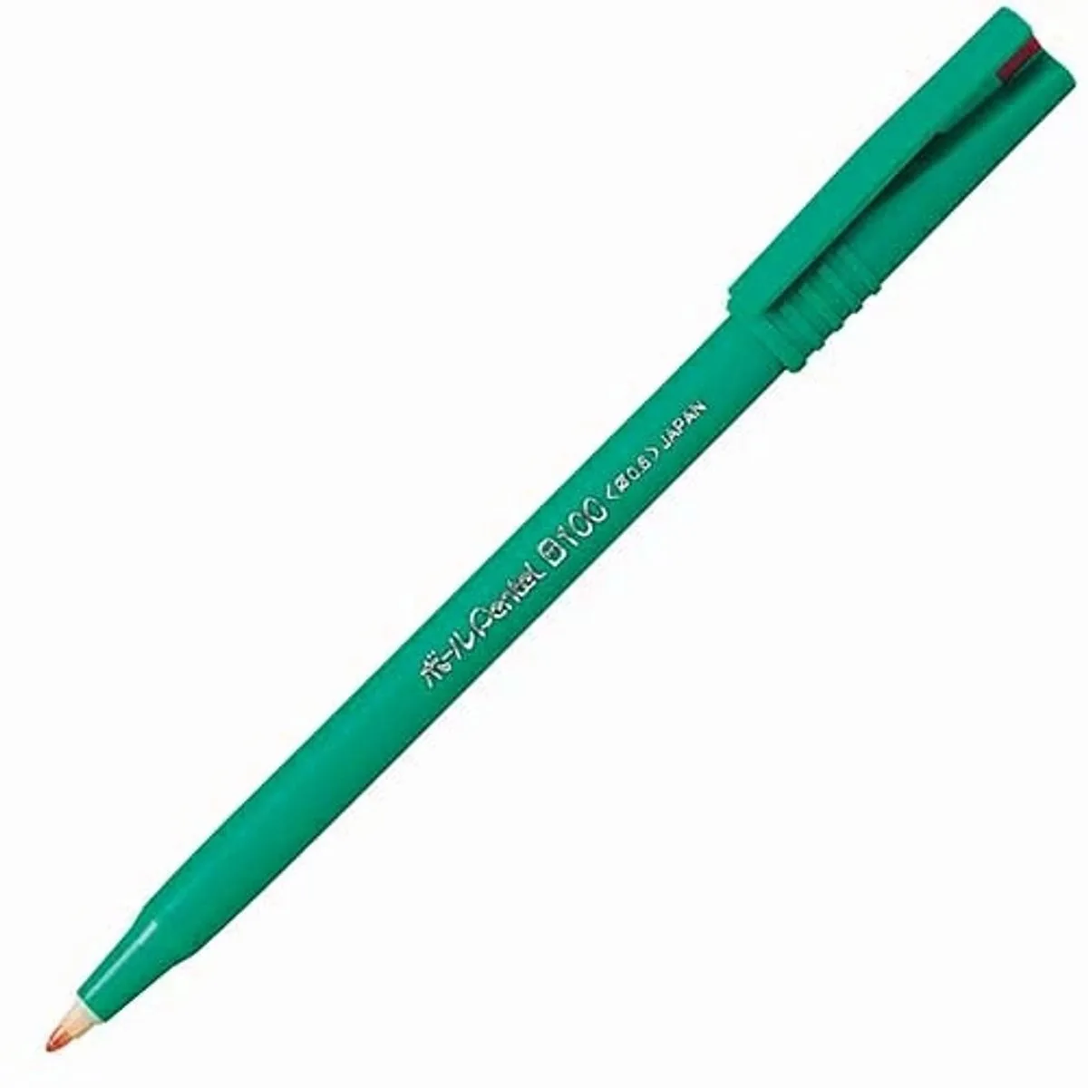 B100 Rollorball Pen 0.6mm - Kleur Ink Zwart de Pentel en Vert – photo produit