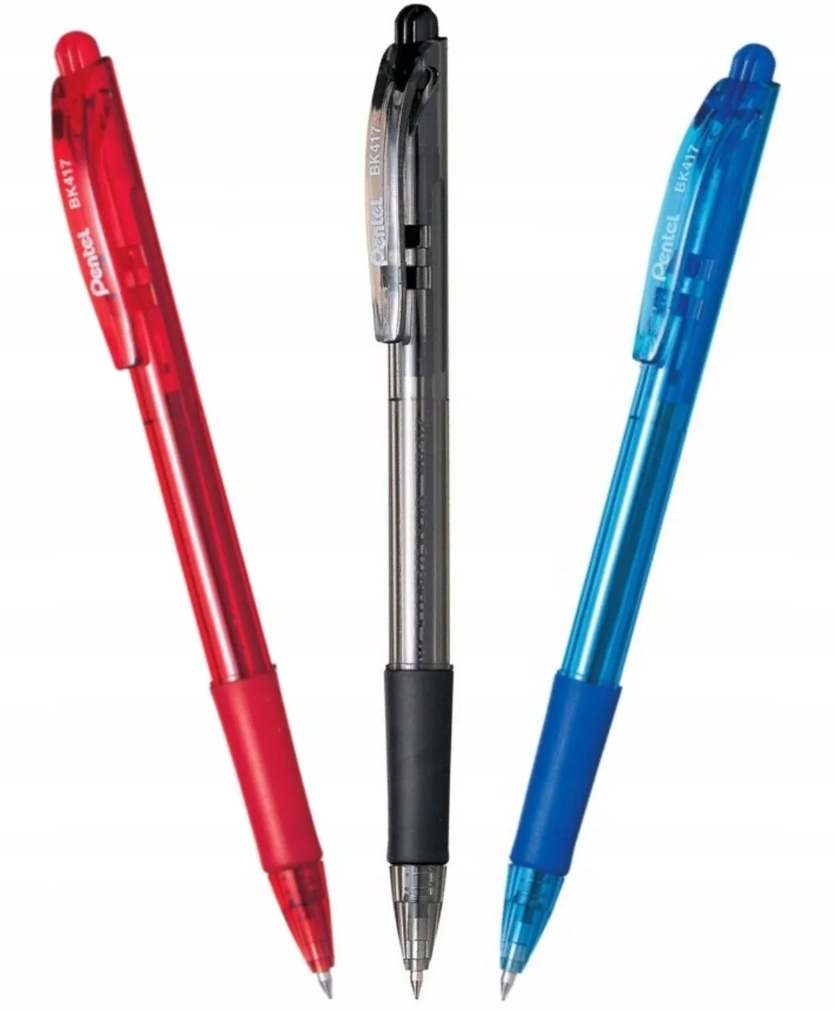 BK417 WOW! Set - 3 Automatische Pennen (Zwart, Rood, Blauw) de Pentel – photo produit