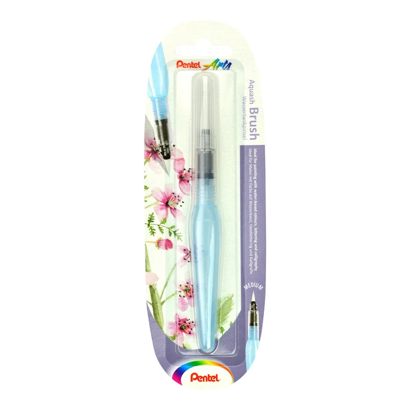 Brushpen pentel xfrh/1 aquash m | 12 stuks by Pentel – product photo