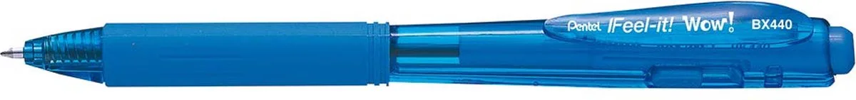 BX440-SI balpen Intrekbare balpen met klembevestiging von Pentel in Blau – Produktfoto