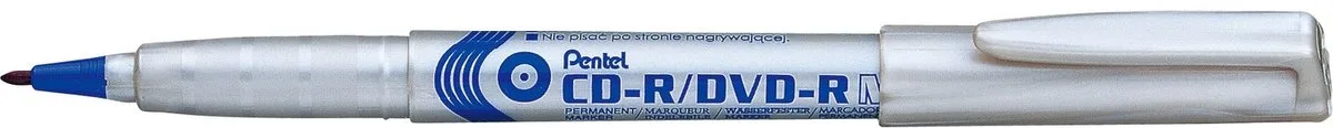 CD/DVD Marker NMS51 Fijne Punt 0.8mm de Pentel en Bleu – photo produit