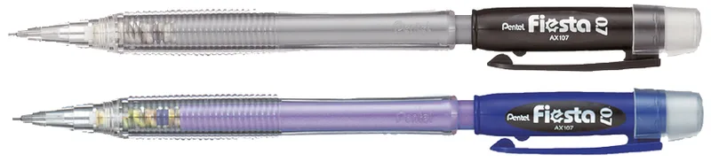 Druckbleistift Fiesta AX107, transparent-blau von Pentel – Produktfoto