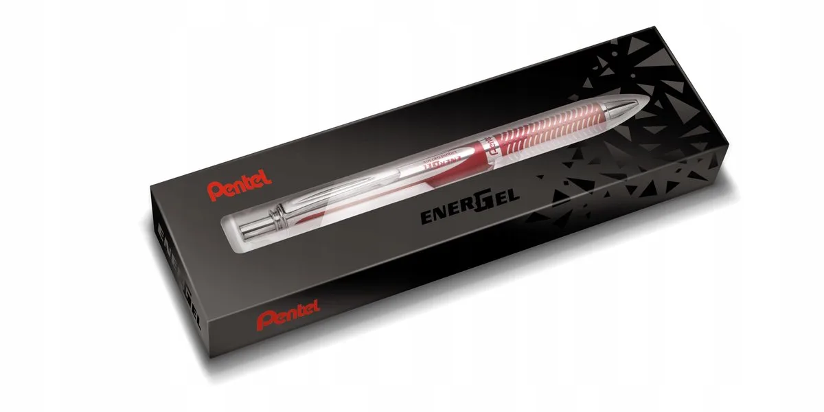 EnerGel BL407 Rollerballpen 0,7 mm - Blauw Wol van Pentel in Rood – productfoto