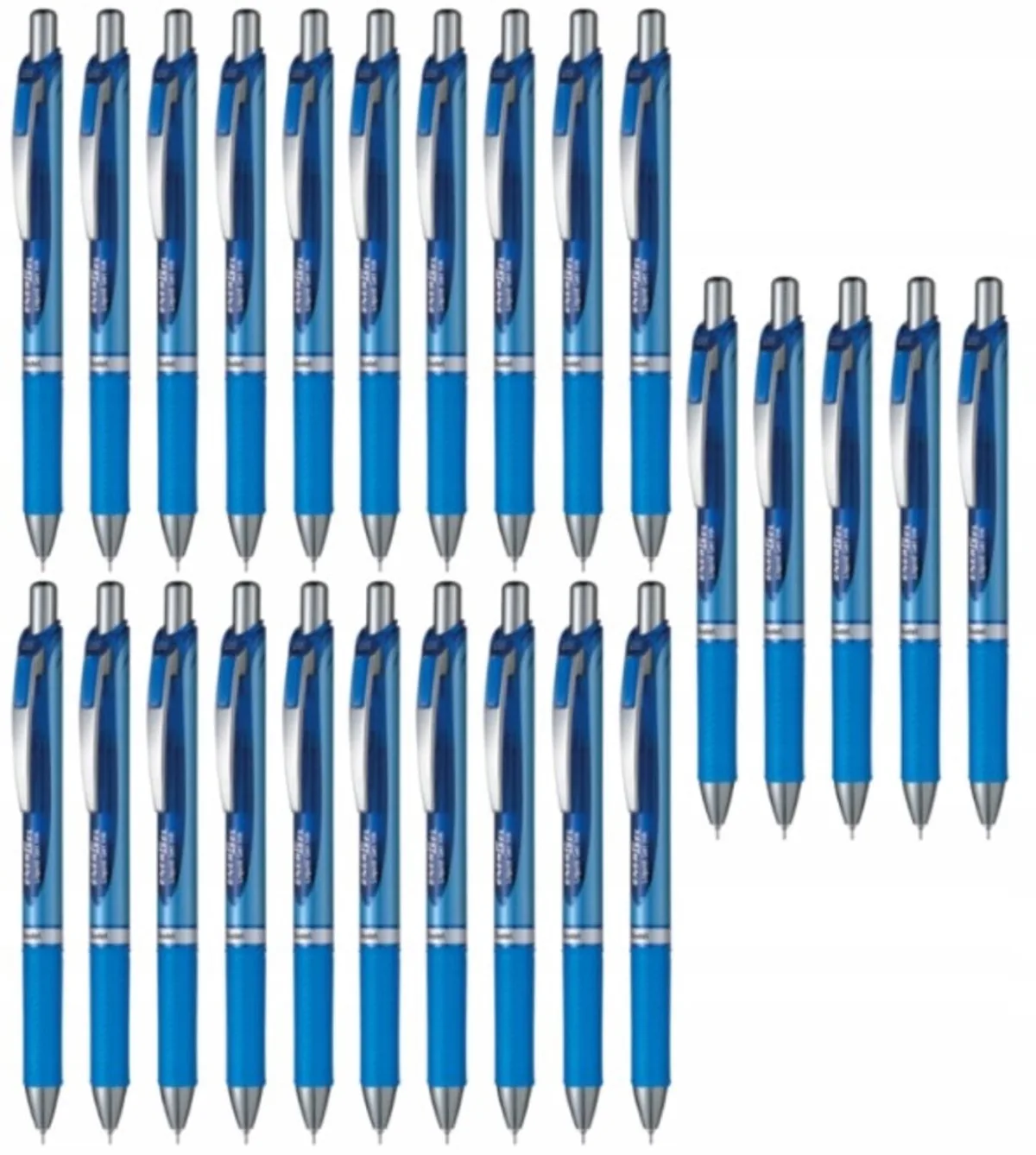 EnerGel BLN75 Gel Pen 0.5mm - 25 Stuks fra Pentel i Blå – produktbillede