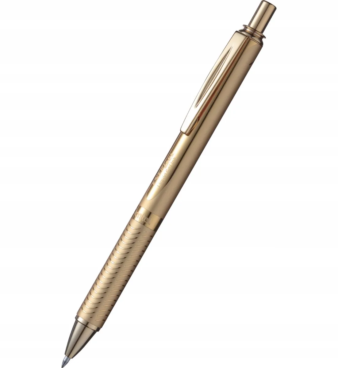 EnerGel rollerballpen 0,7 mm, aluminium von Pentel in Gold – Produktfoto
