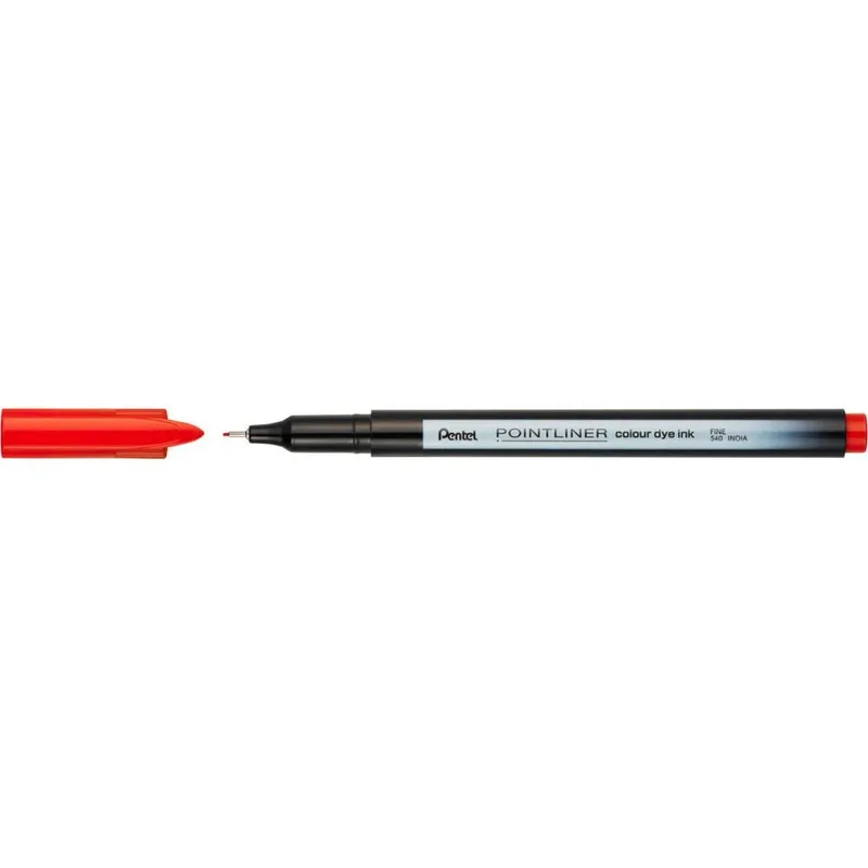 Fineliner pentel pointliner s40-b fijn rood | 12 stuks by Pentel – product photo