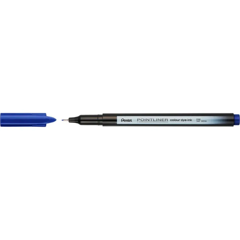 Fineliner pentel pointliner s40-c fijn blauw | 12 stuks de Pentel – photo produit