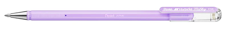 Gel-Tintenroller Hybrid Milky, pastellviolett van Pentel – productfoto