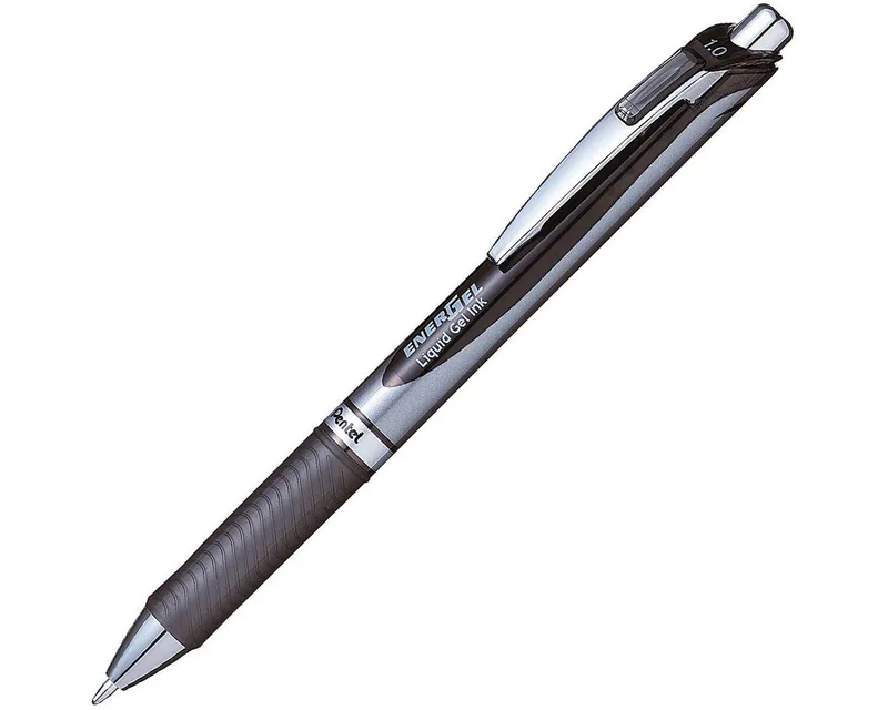 Gelschreiber EnerGel XmRT BL80, mit Druckmechanik, schnelltrocknend by Pentel in Black – product photo