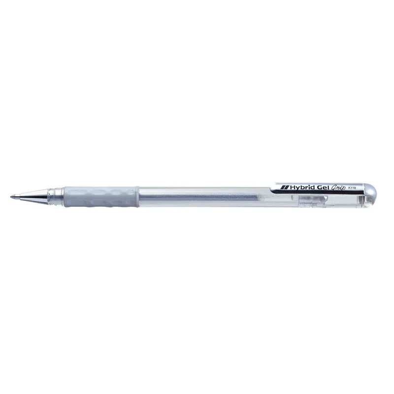 Gelschrijver pentel k118 grip m zilver von Pentel – Produktfoto